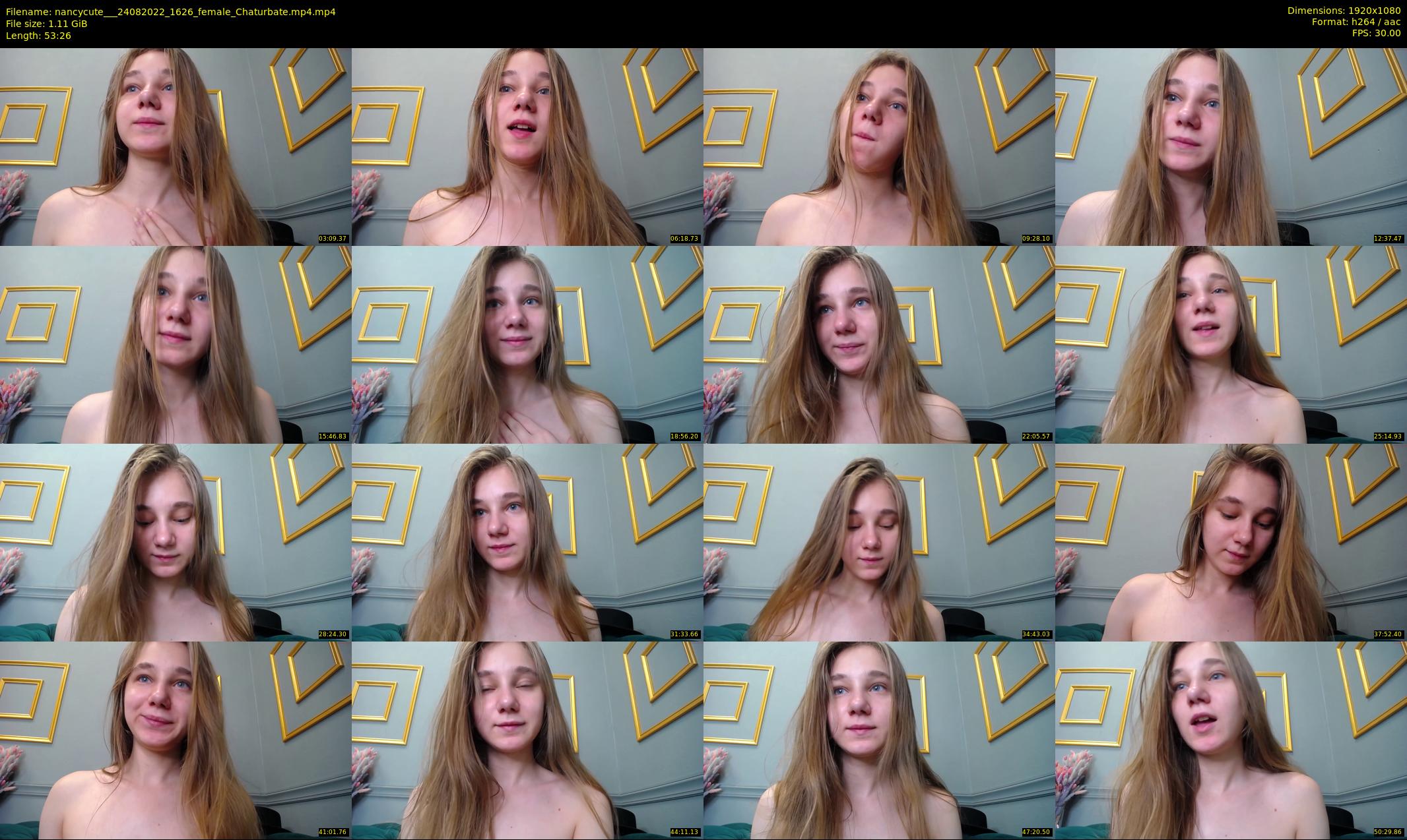 nancycute__ — 54 minute Chaturbate female cam show recording, 1080p, Aug 24, 2022