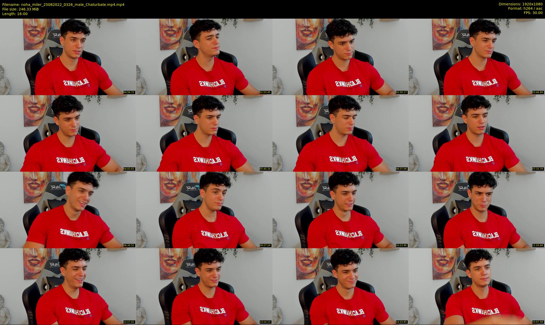 noha_miler — 16 minute Chaturbate male cam show recording, 1080p, Aug 25, 2022