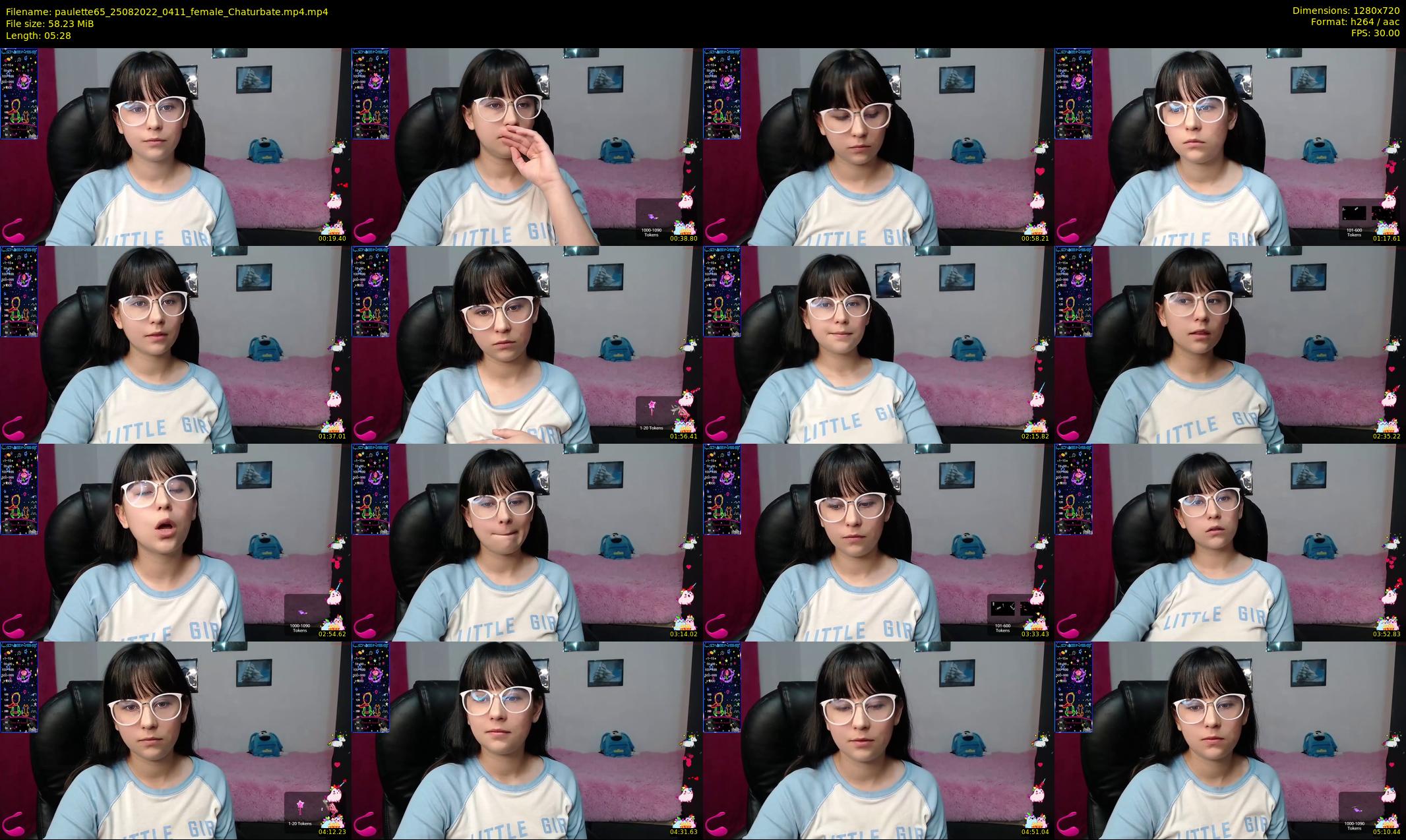 paulette65 — 6 minute Chaturbate female cam show recording, 720p, Aug 25, 2022