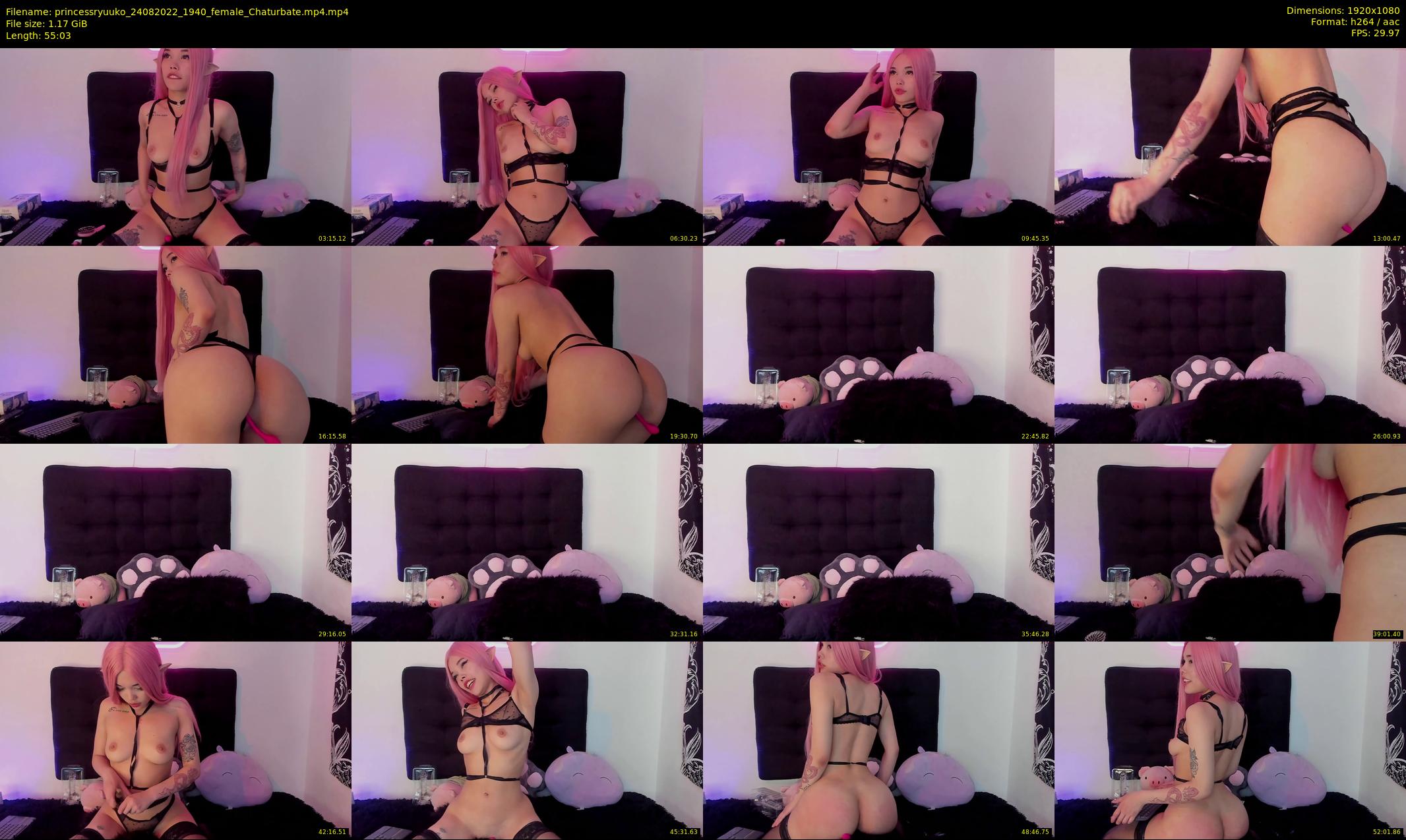 princessryuuko — 56 minute Chaturbate female cam show recording, 1080p, Aug 24, 2022