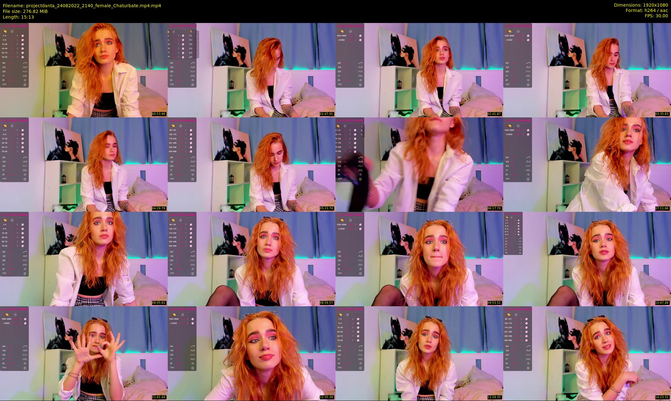 projectdanta — 16 minute Chaturbate female cam show recording, 1080p, Aug 24, 2022