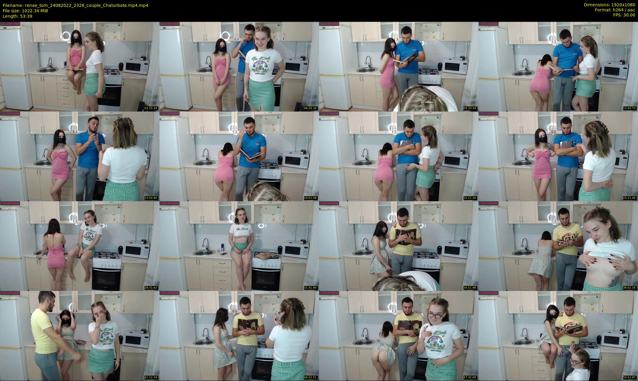renae_tom — 54 minute Chaturbate couple cam show recording, 1080p, Aug 24, 2022