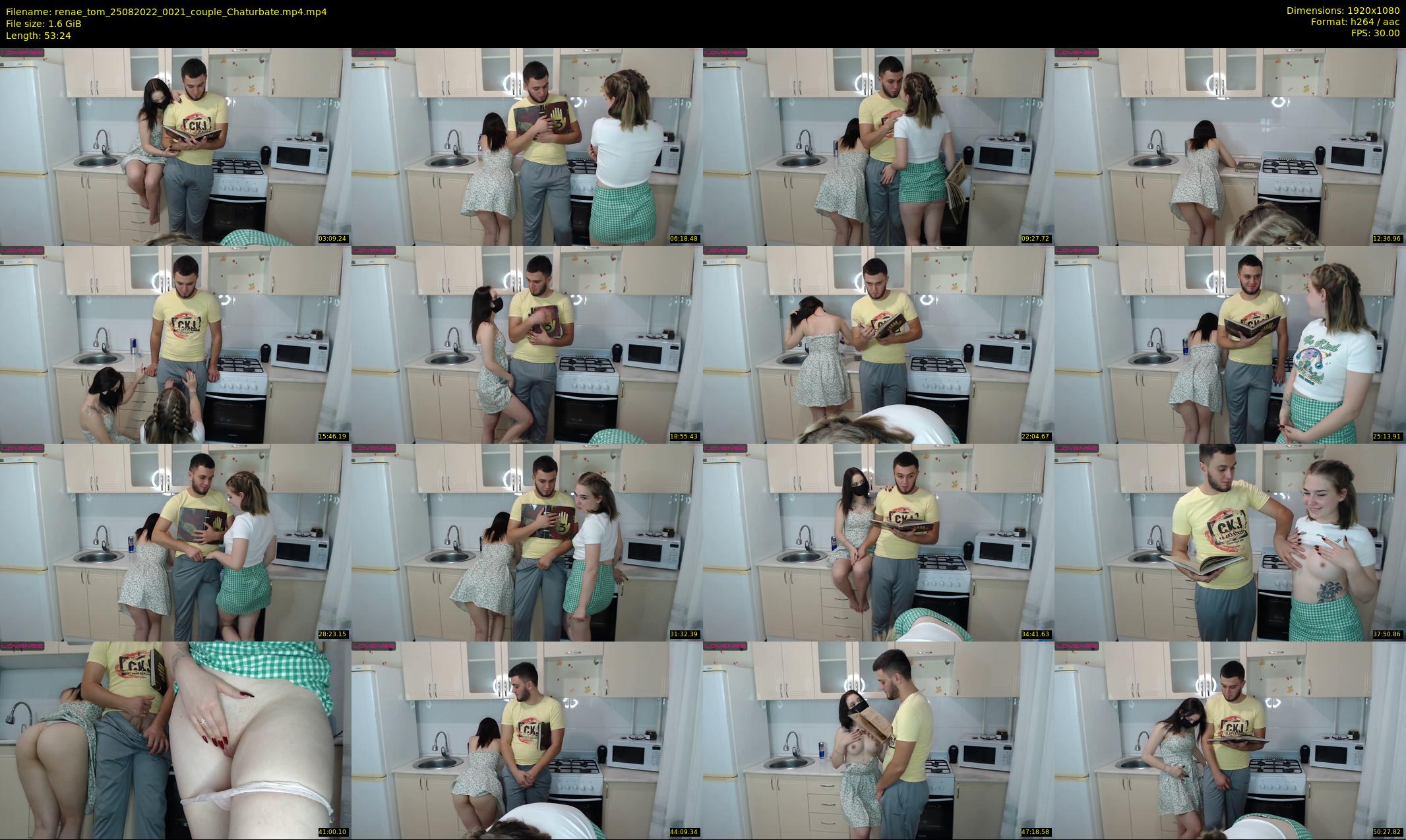 renae_tom — 54 minute Chaturbate couple cam show recording, 1080p, Aug 25, 2022