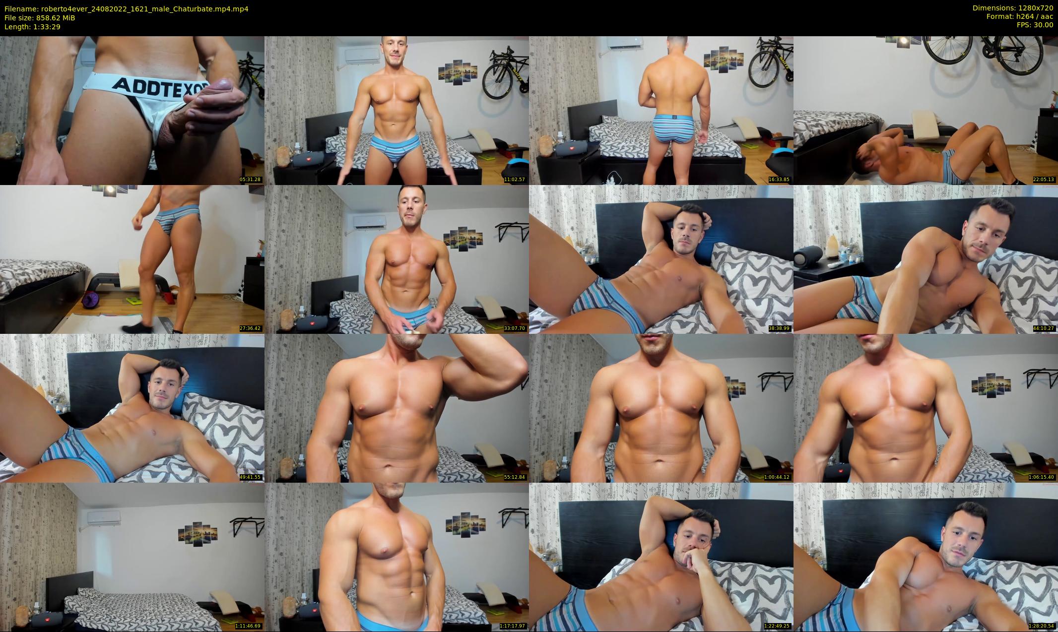 roberto4ever — 94 minute Chaturbate male cam show recording, 720p, Aug 24, 2022