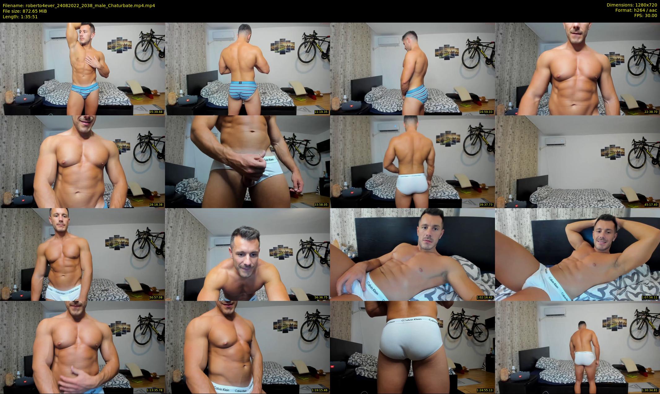 roberto4ever — 96 minute Chaturbate male cam show recording, 720p, Aug 24, 2022