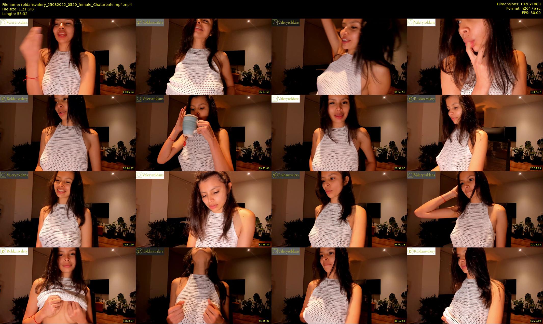 roldansvalery — 56 minute Chaturbate female cam show recording, 1080p, Aug 25, 2022