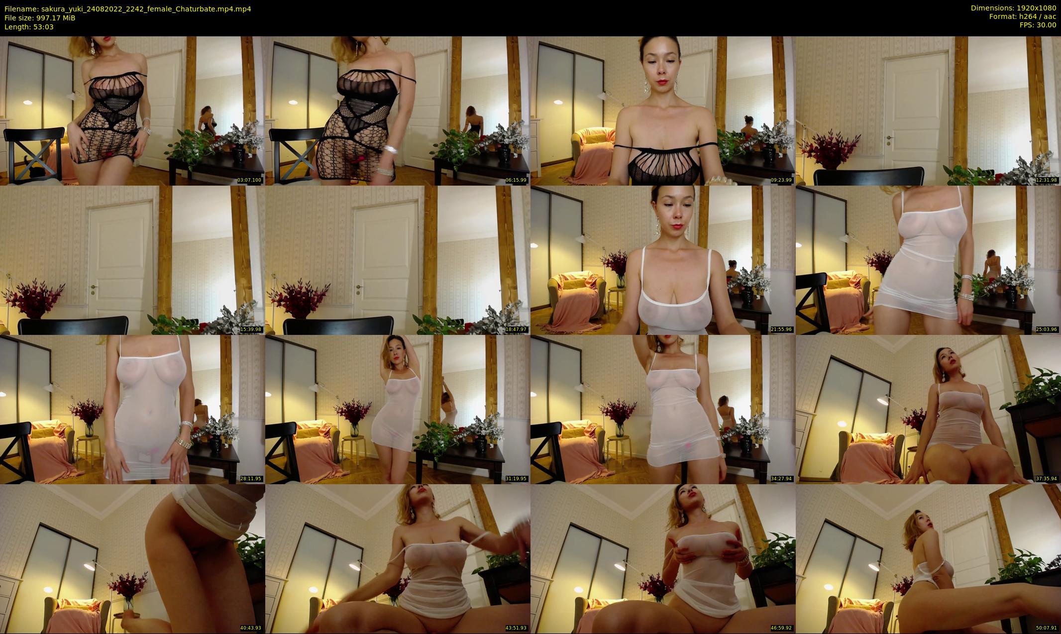 sakura_yuki — 54 minute Chaturbate female cam show recording, 1080p, Aug 24, 2022