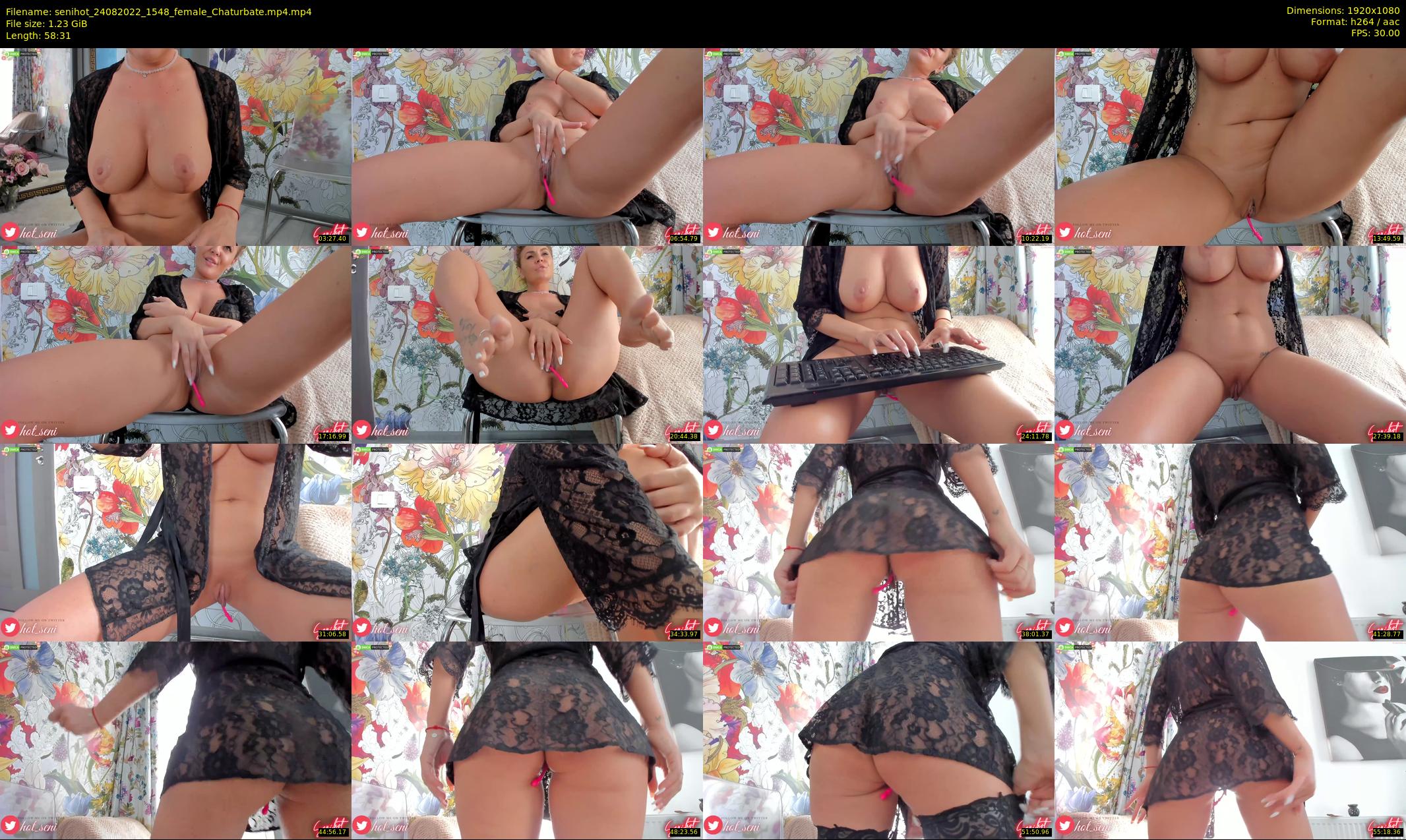 senihot — 59 minute Chaturbate female cam show recording, 1080p, Aug 24, 2022