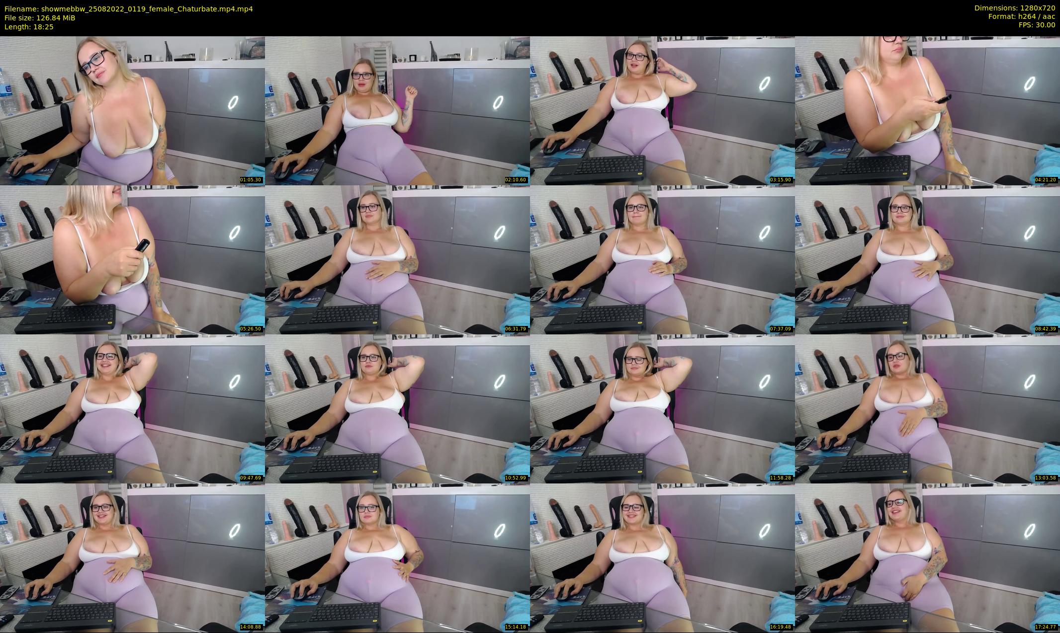 showmebbw — 19 minute Chaturbate female cam show recording, 720p, Aug 25, 2022