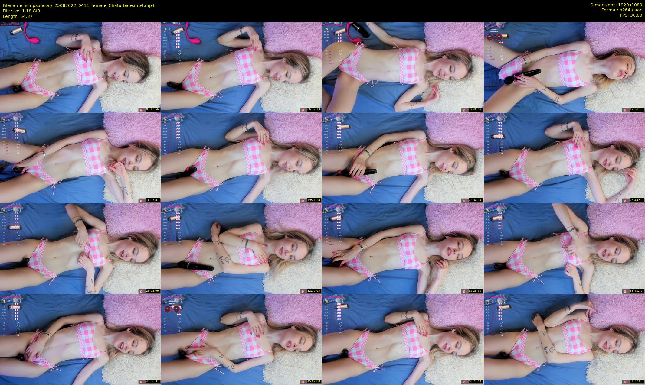 simpsoncory — 55 minute Chaturbate female cam show recording, 1080p, Aug 25, 2022
