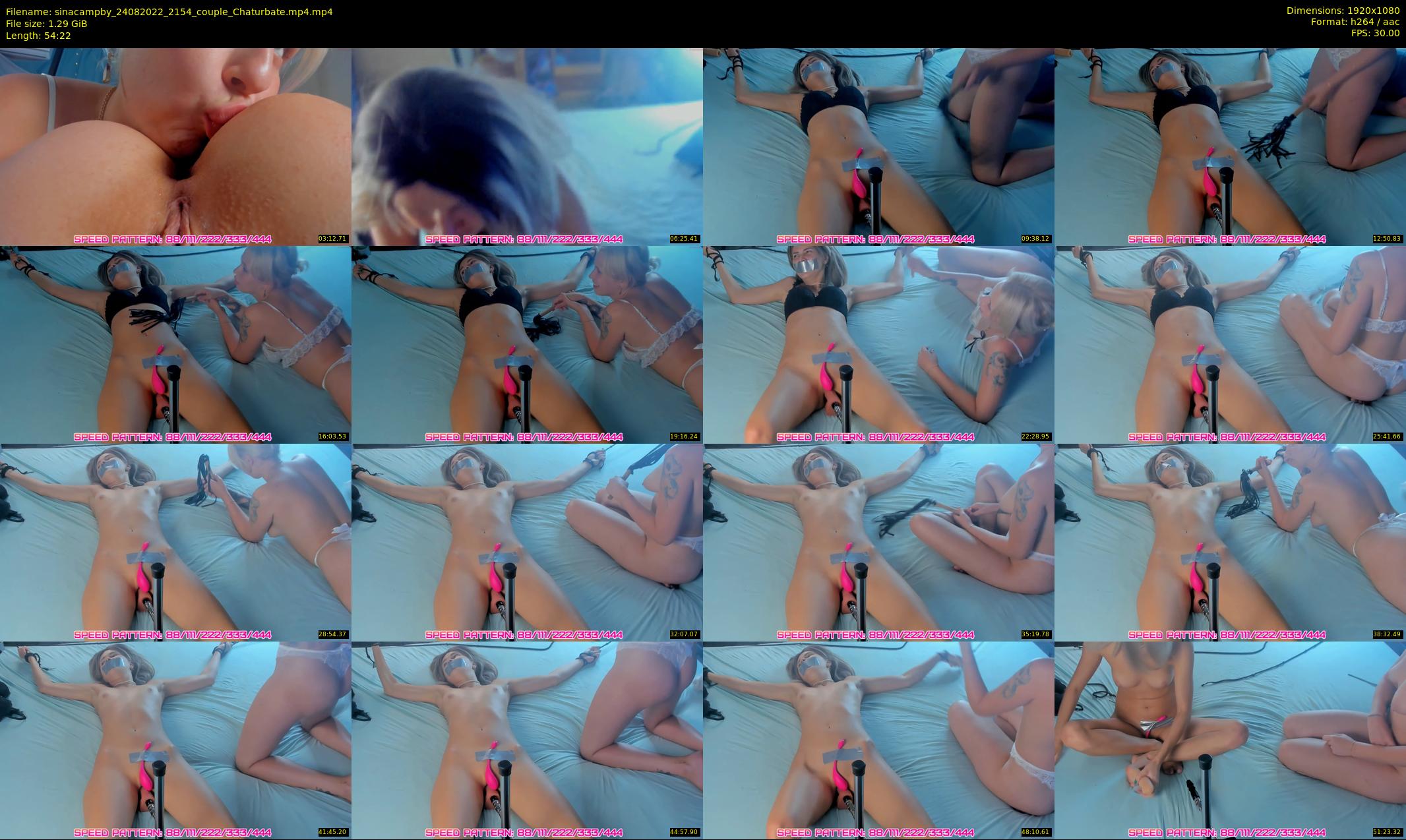 sinacampby — 55 minute Chaturbate couple cam show recording, 1080p, Aug 24, 2022
