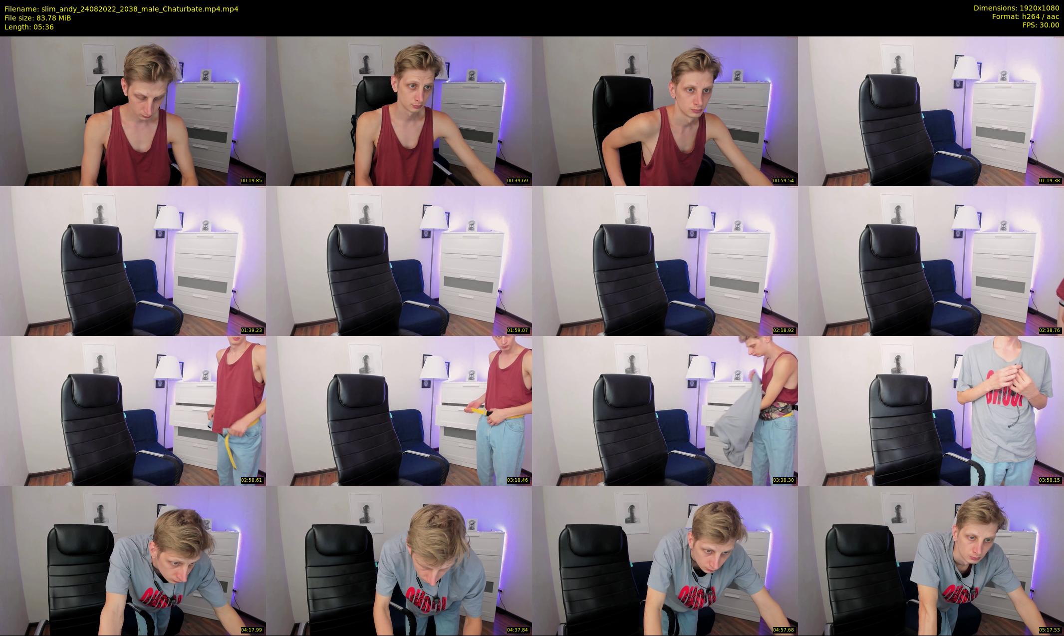 slim_andy — 6 minute Chaturbate male cam show recording, 1080p, Aug 24, 2022