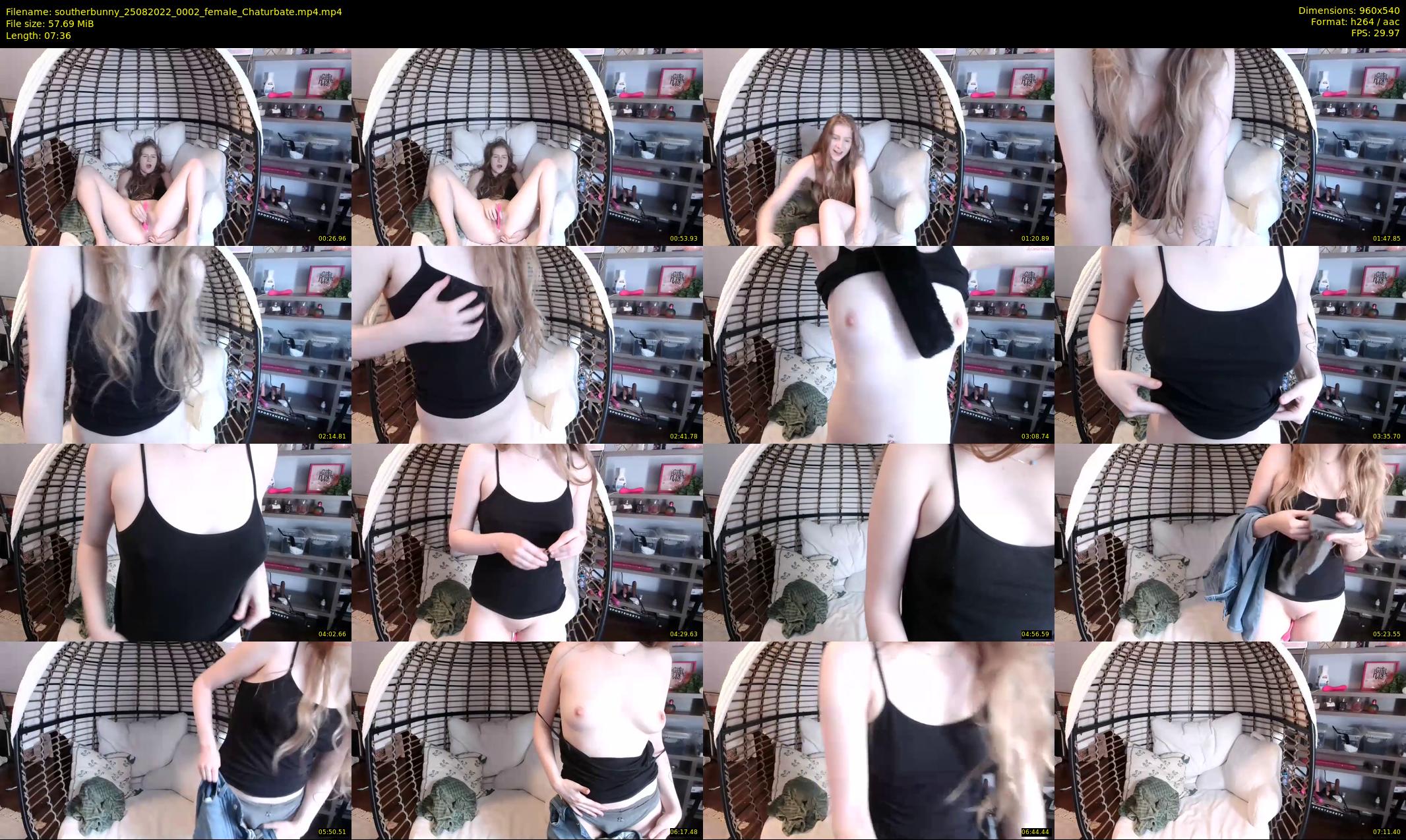 southerbunny — 8 minute Chaturbate female cam show recording, 480p, Aug 25, 2022