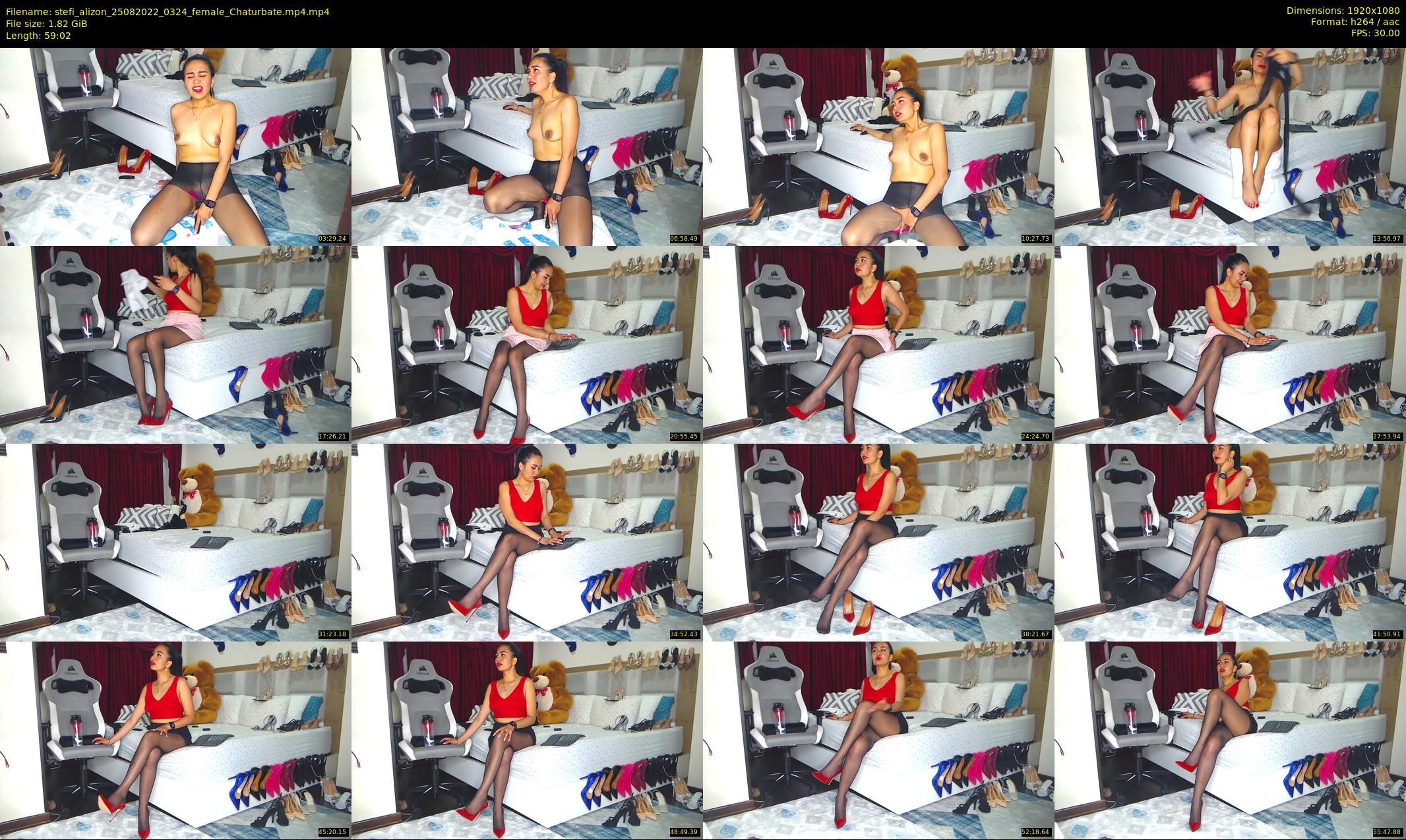 stefi_alizon — 60 minute Chaturbate female cam show recording, 1080p, Aug 25, 2022