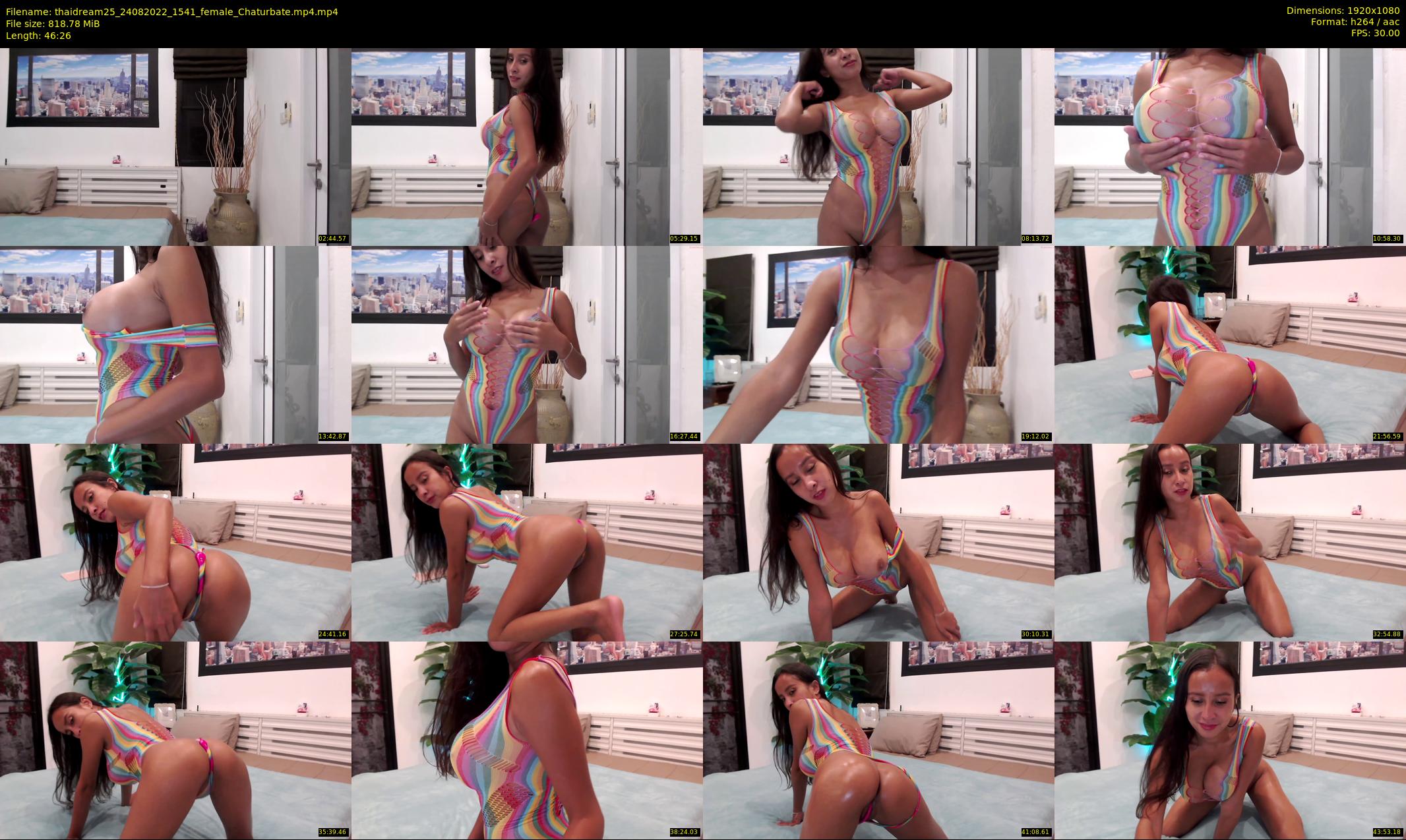 thaidream25 — 47 minute Chaturbate female cam show recording, 1080p, Aug 24, 2022