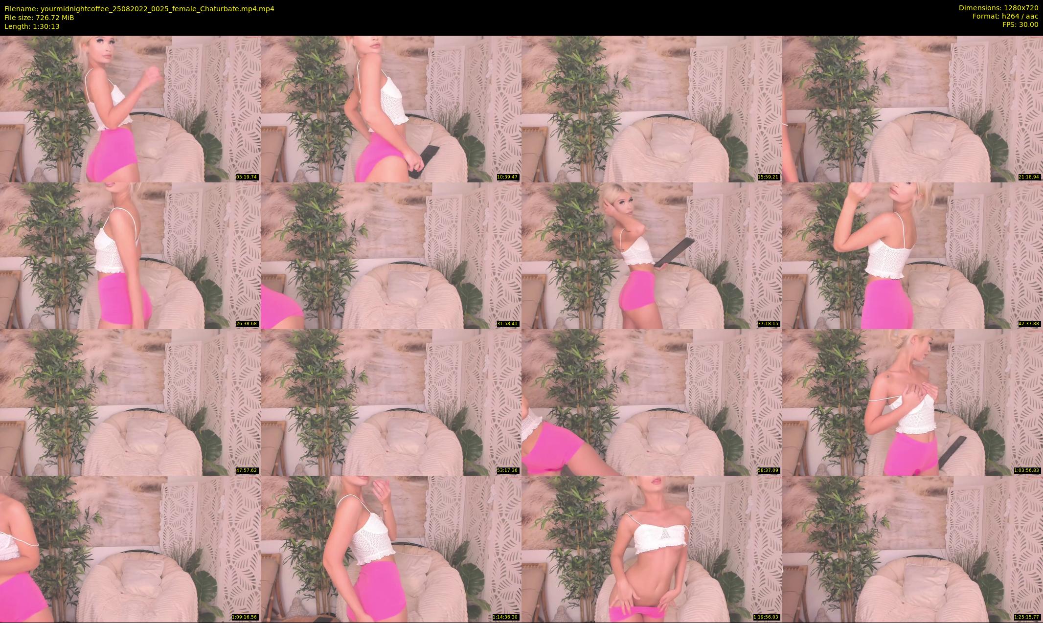 yourmidnightcoffee — 91 minute Chaturbate female cam show recording, 720p, Aug 25, 2022