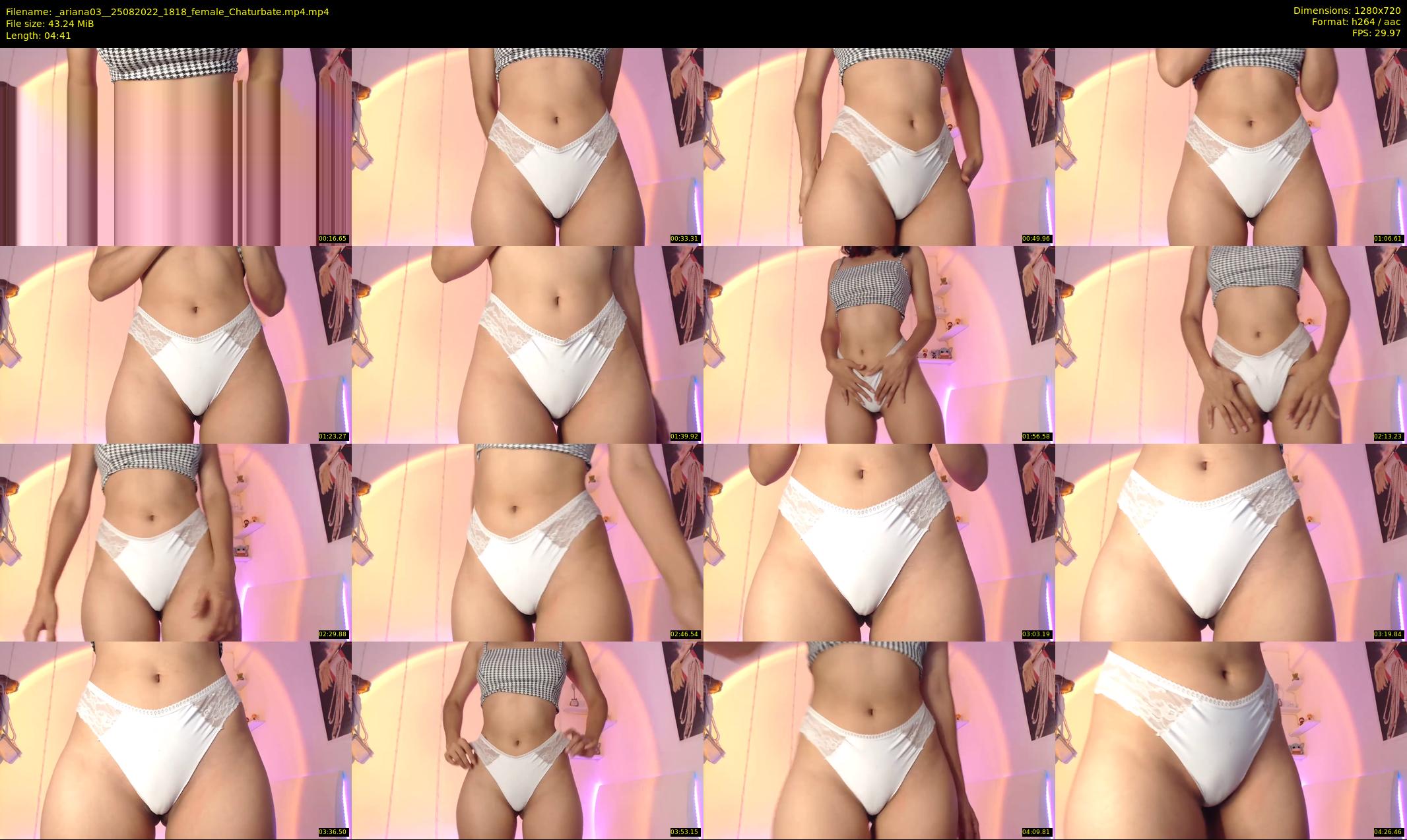_ariana03_ — 5 minute Chaturbate female cam show recording, 720p, Aug 25, 2022