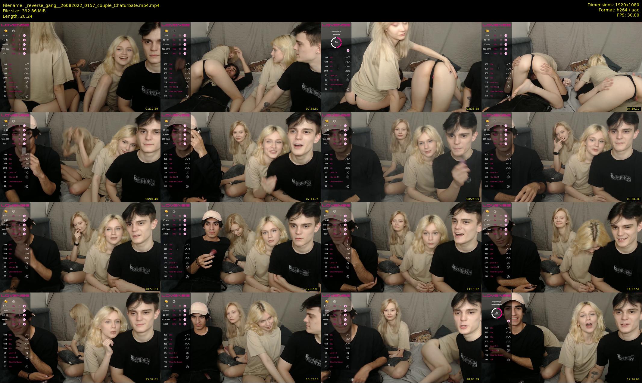 _reverse_gang_ — 21 minute Chaturbate couple cam show recording, 1080p, Aug 26, 2022