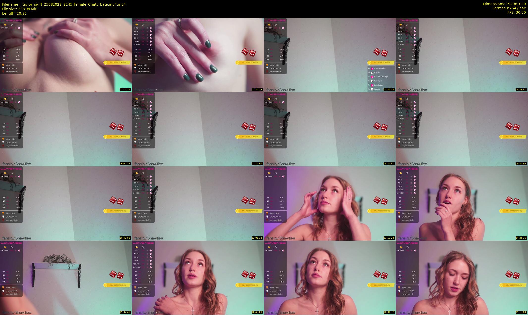 _taylor_swift — 21 minute Chaturbate female cam show recording, 1080p, Aug 25, 2022