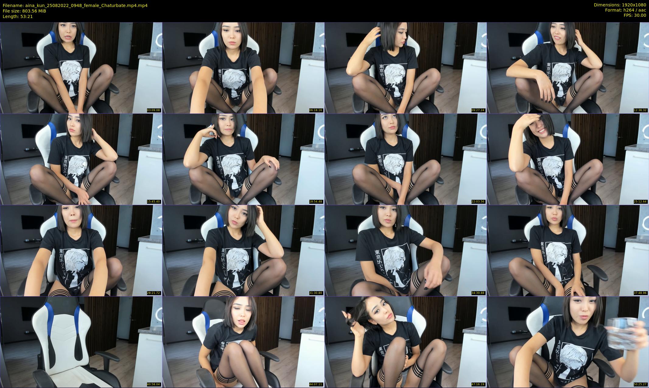 aina_kun — 54 minute Chaturbate female cam show recording, 1080p, Aug 25, 2022