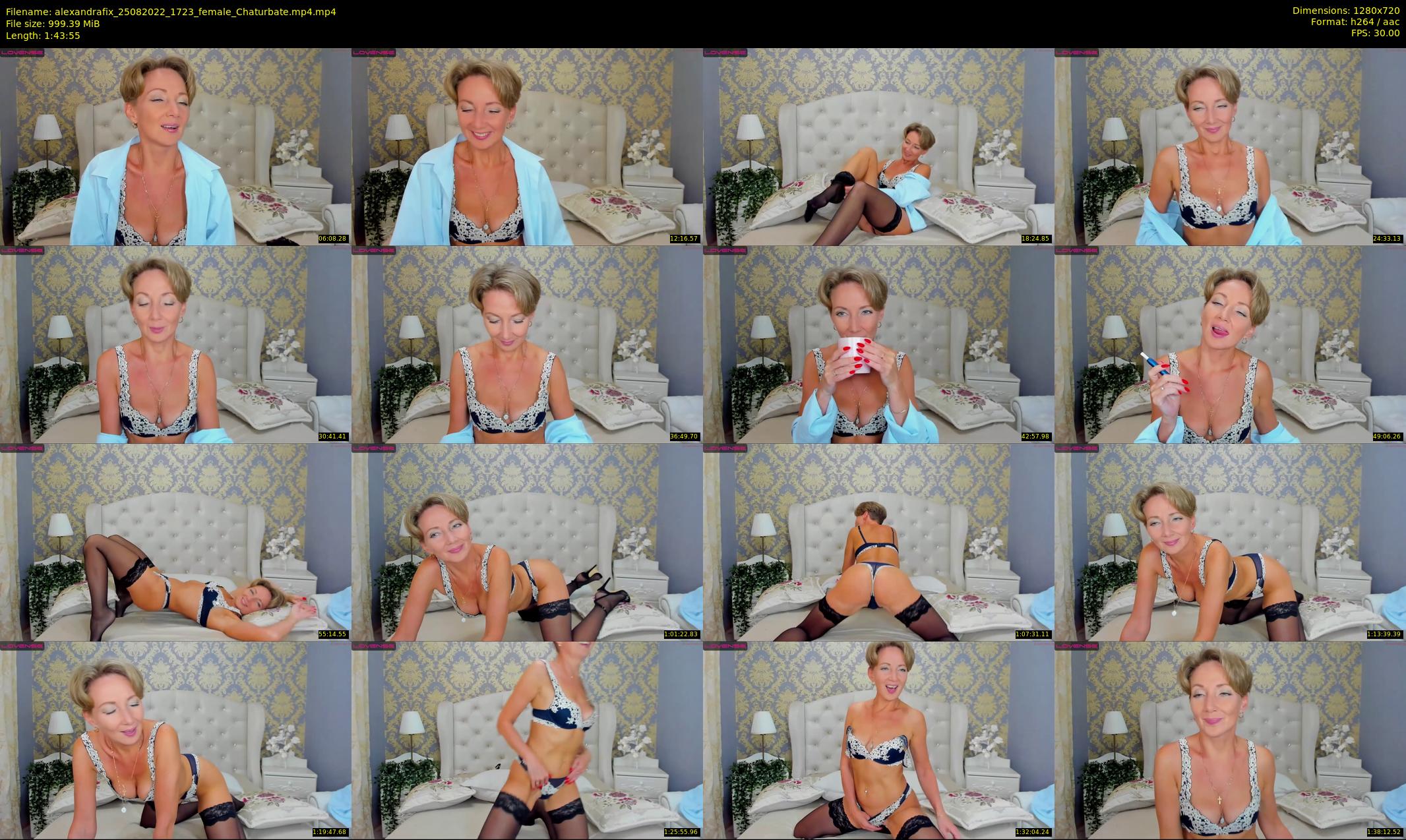 alexandrafix — 104 minute Chaturbate female cam show recording, 720p, Aug 25, 2022