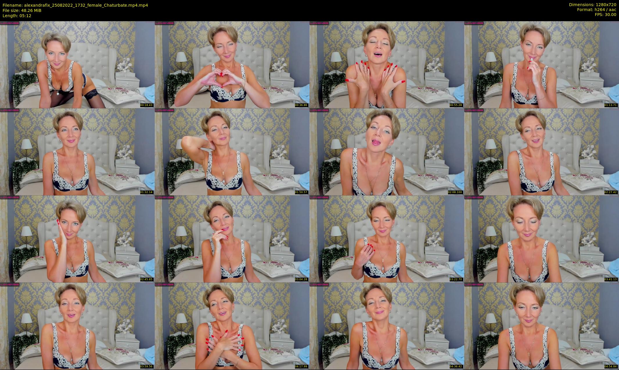 alexandrafix — 6 minute Chaturbate female cam show recording, 720p, Aug 25, 2022