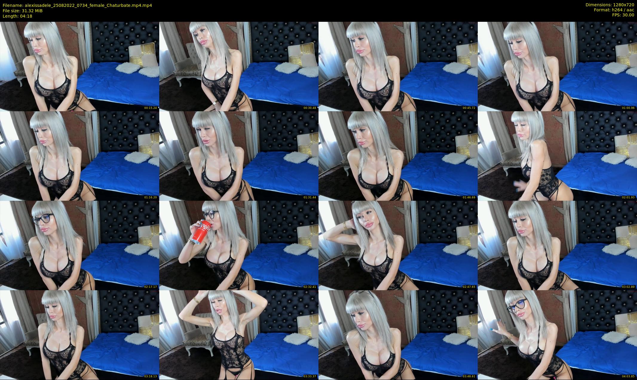 alexissadele — 5 minute Chaturbate female cam show recording, 720p, Aug 25, 2022