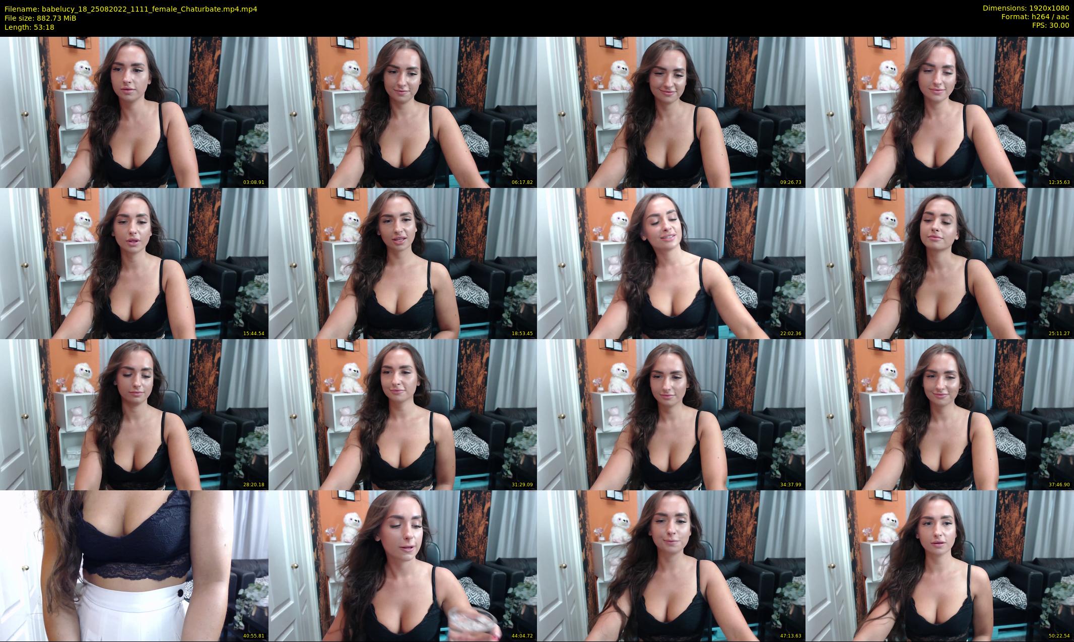 babelucy_18 — 54 minute Chaturbate female cam show recording, 1080p, Aug 25, 2022