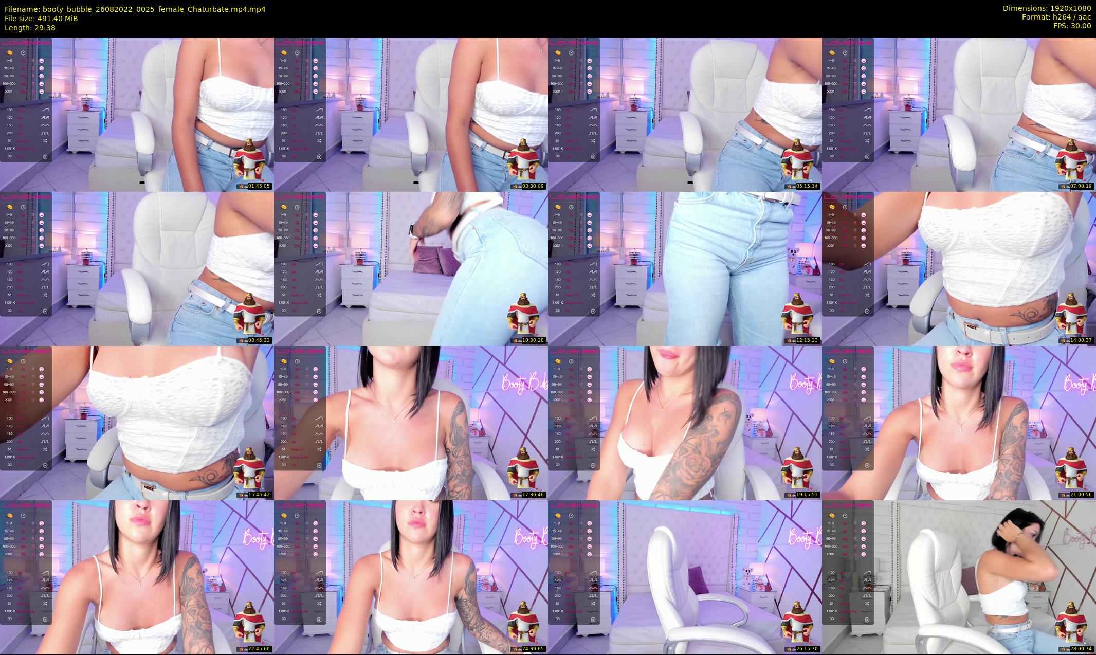 booty_bubble — 30 minute Chaturbate female cam show recording, 1080p, Aug 26, 2022