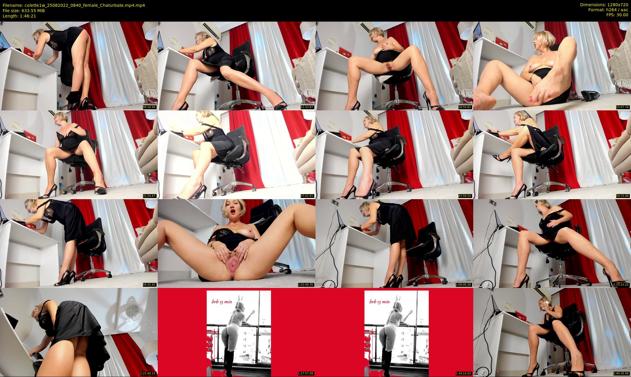 colette1w — 107 minute Chaturbate female cam show recording, 720p, Aug 25, 2022