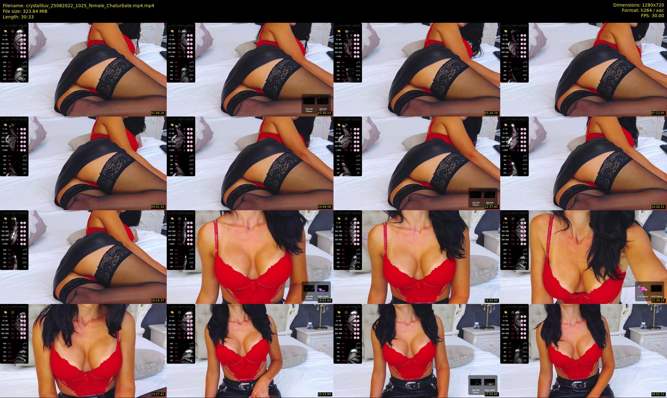 crystallluv — 31 minute Chaturbate female cam show recording, 720p, Aug 25, 2022