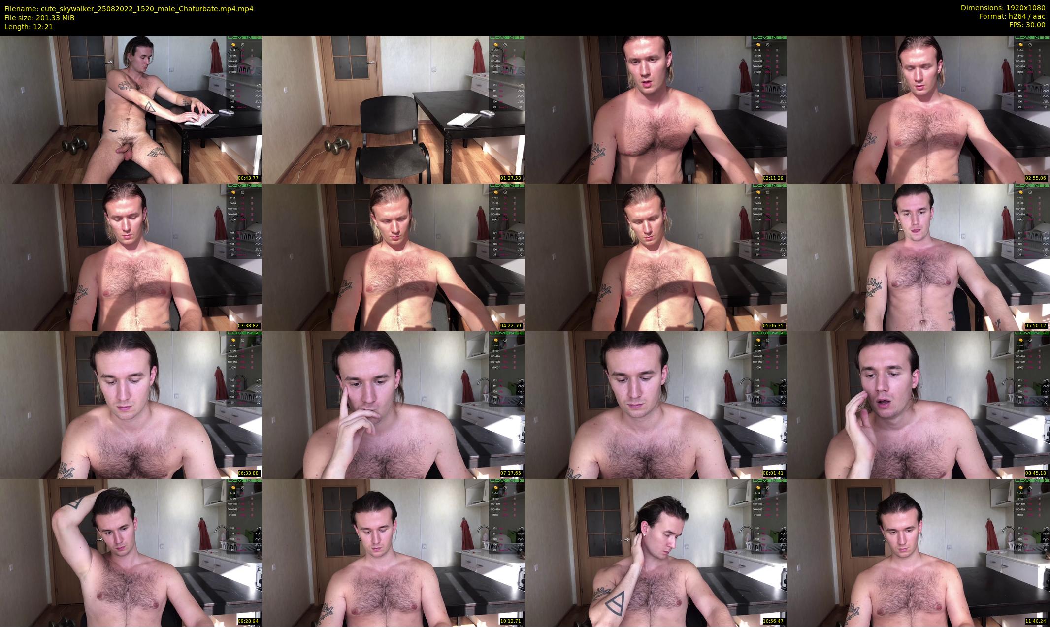 cute_skywalker — 13 minute Chaturbate male cam show recording, 1080p, Aug 25, 2022