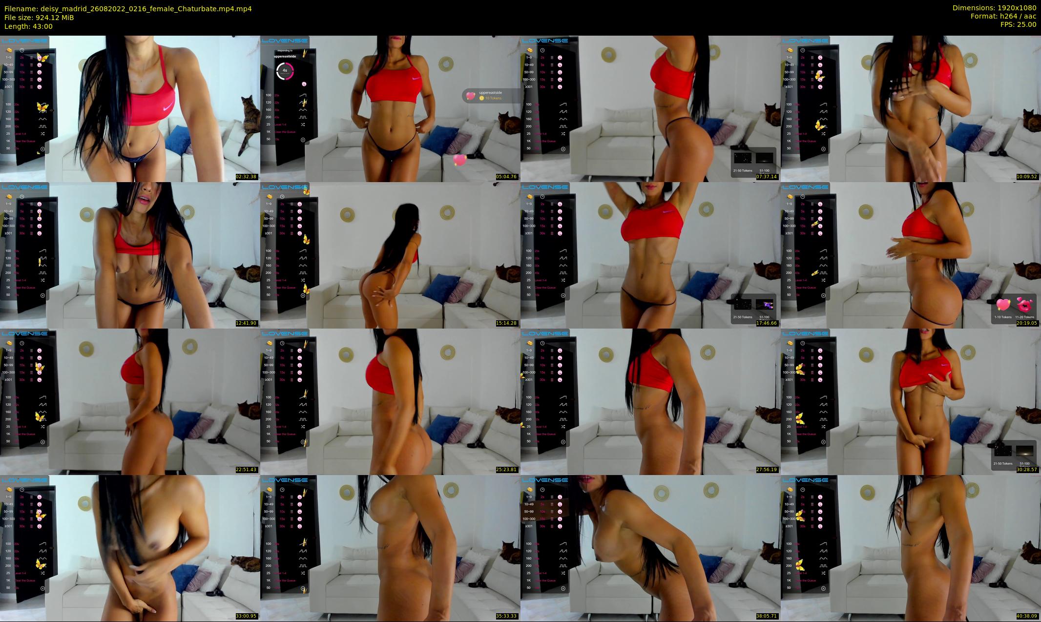 deisy_madrid — 43 minute Chaturbate female cam show recording, 1080p, Aug 26, 2022
