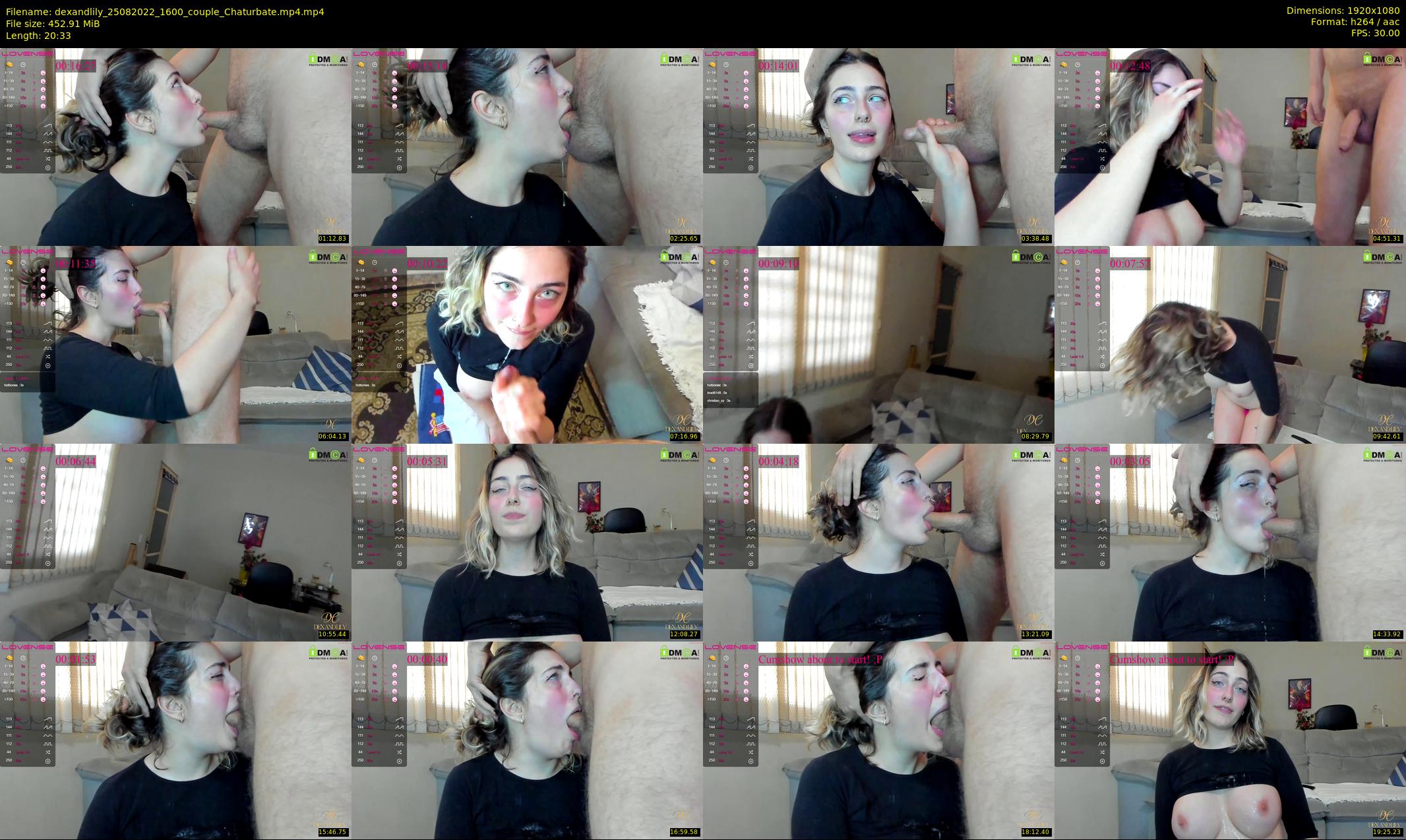 dexandlily — 21 minute Chaturbate couple cam show recording, 1080p, Aug 25, 2022