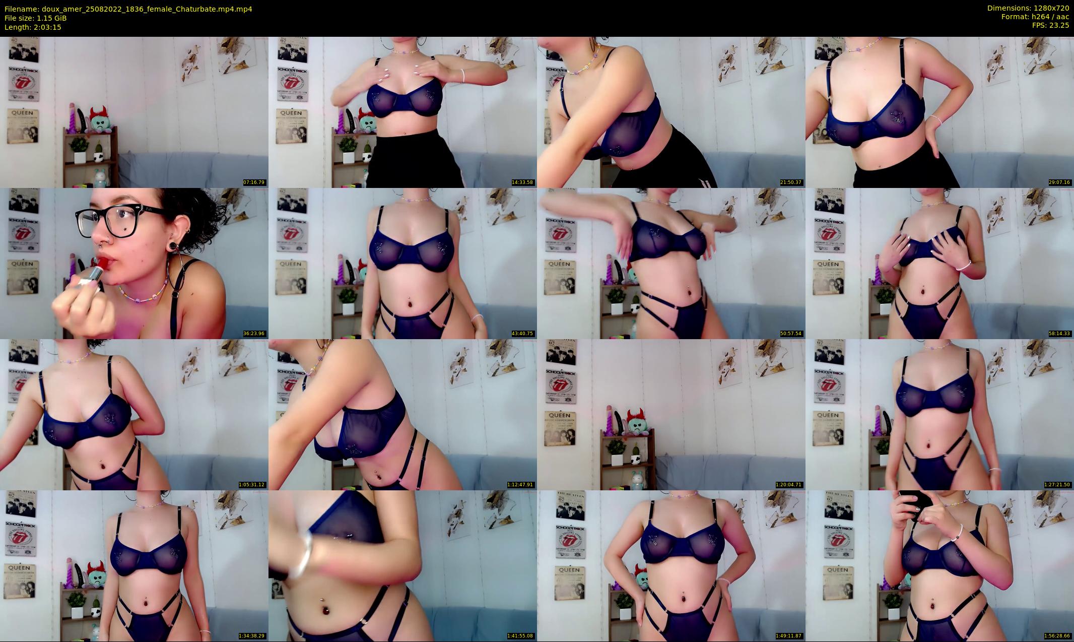 doux_amer — 124 minute Chaturbate female cam show recording, 720p, Aug 25, 2022
