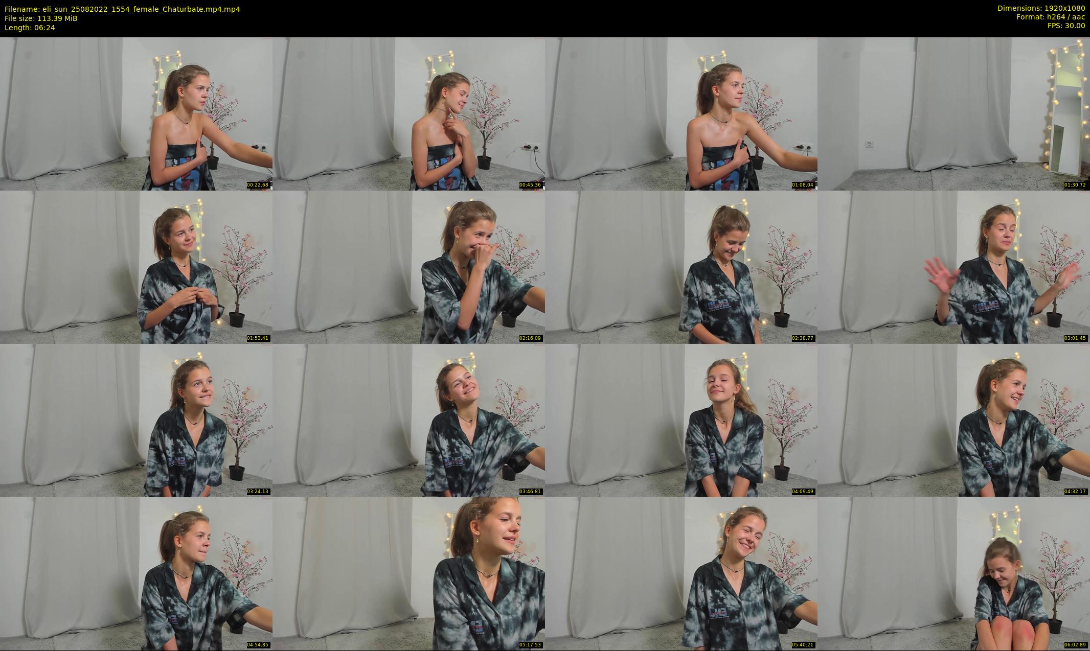 eli_sun — 7 minute Chaturbate female cam show recording, 1080p, Aug 25, 2022