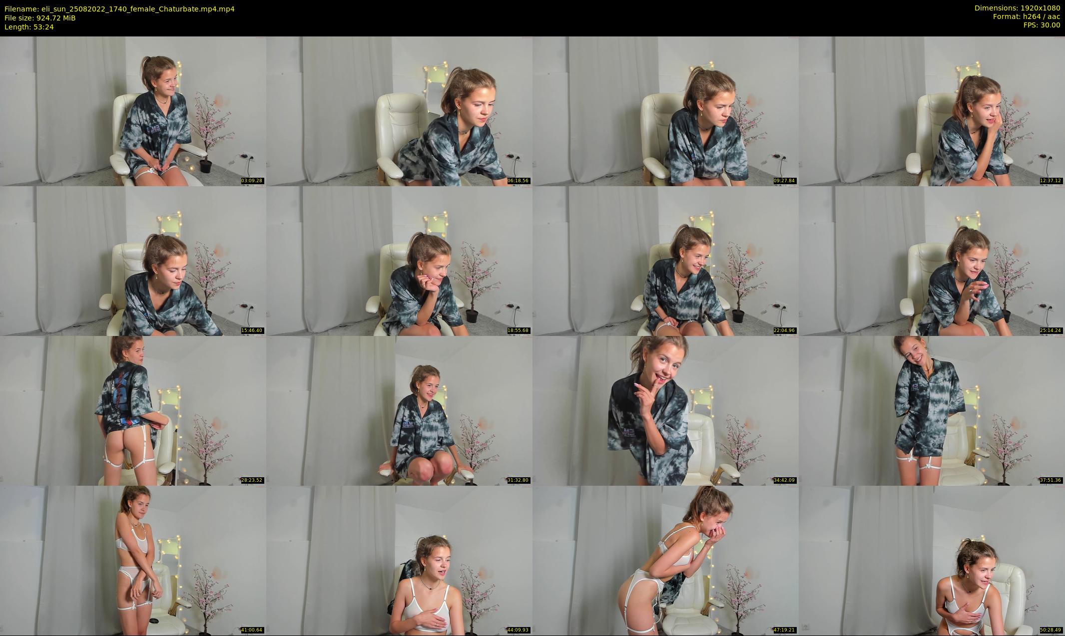 eli_sun — 54 minute Chaturbate female cam show recording, 1080p, Aug 25, 2022