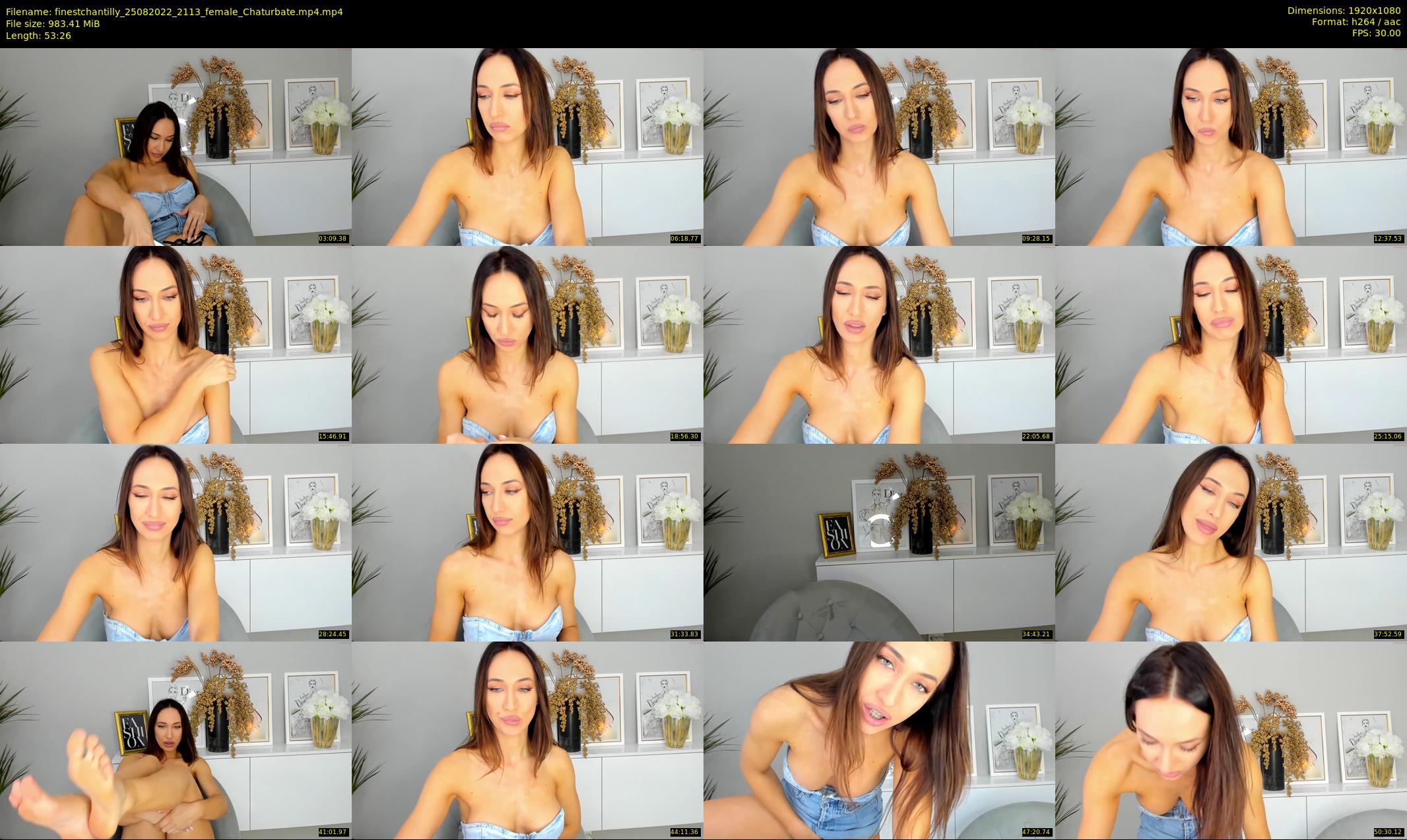 finestchantilly — 54 minute Chaturbate female cam show recording, 1080p, Aug 25, 2022
