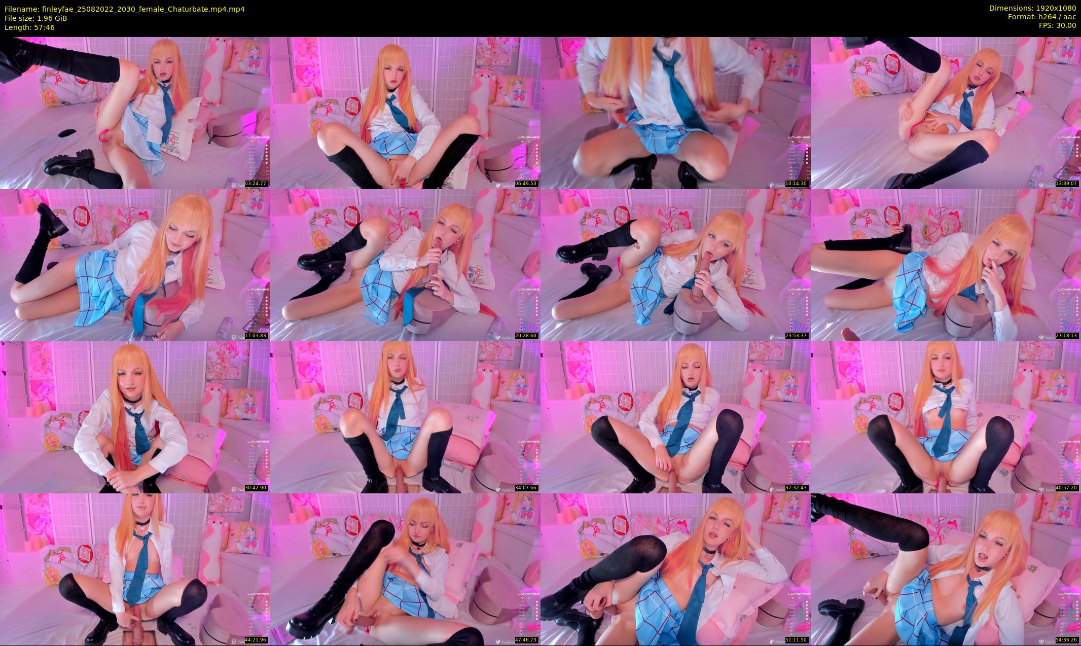 finleyfae — 58 minute Chaturbate female cam show recording, 1080p, Aug 25, 2022