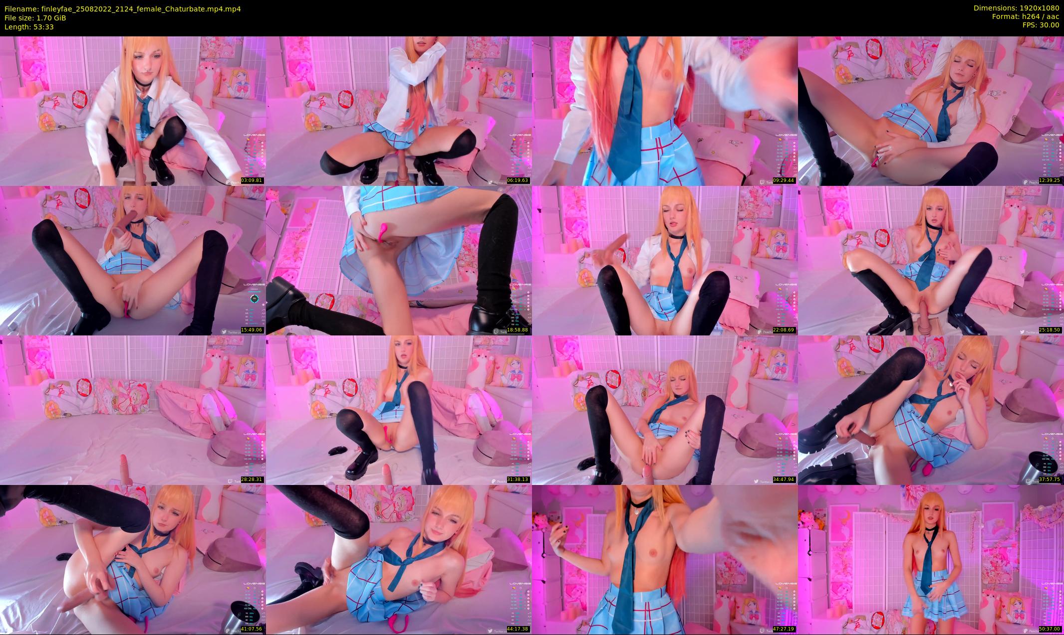 finleyfae — 54 minute Chaturbate female cam show recording, 1080p, Aug 25, 2022