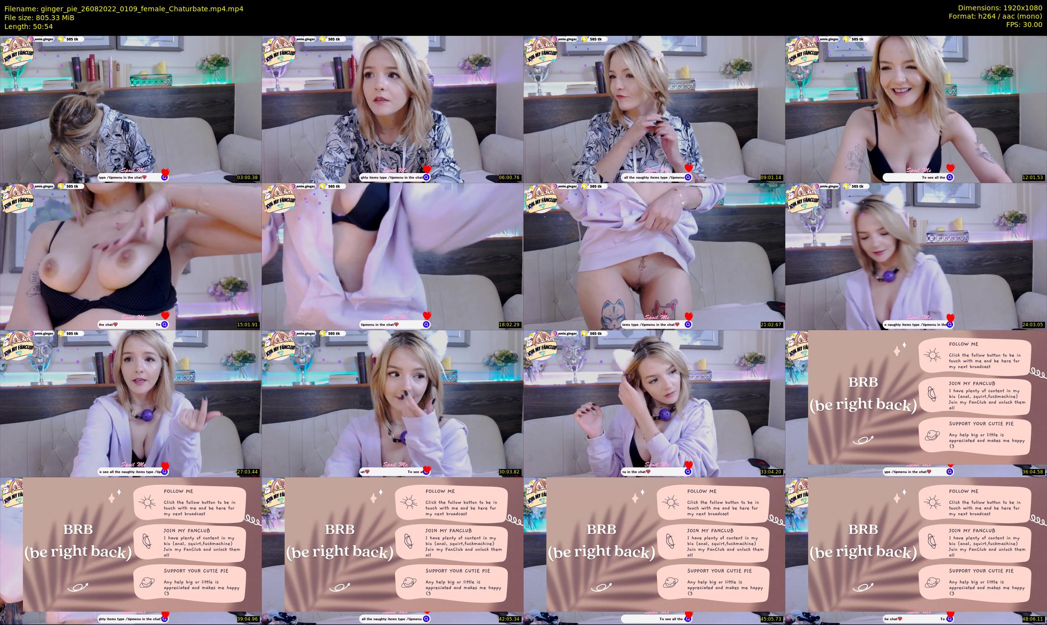 ginger_pie — 51 minute Chaturbate female cam show recording, 1080p, Aug 26, 2022