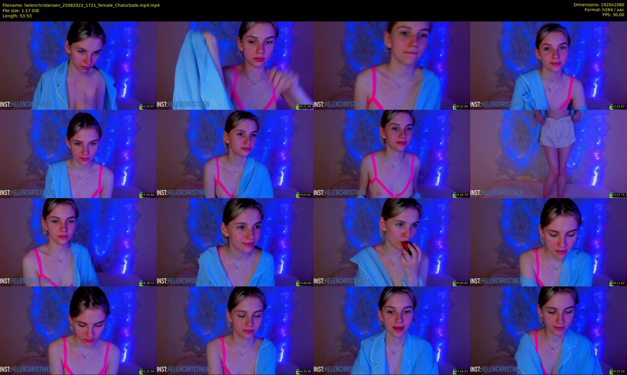 helenchristensen — 54 minute Chaturbate female cam show recording, 1080p, Aug 25, 2022