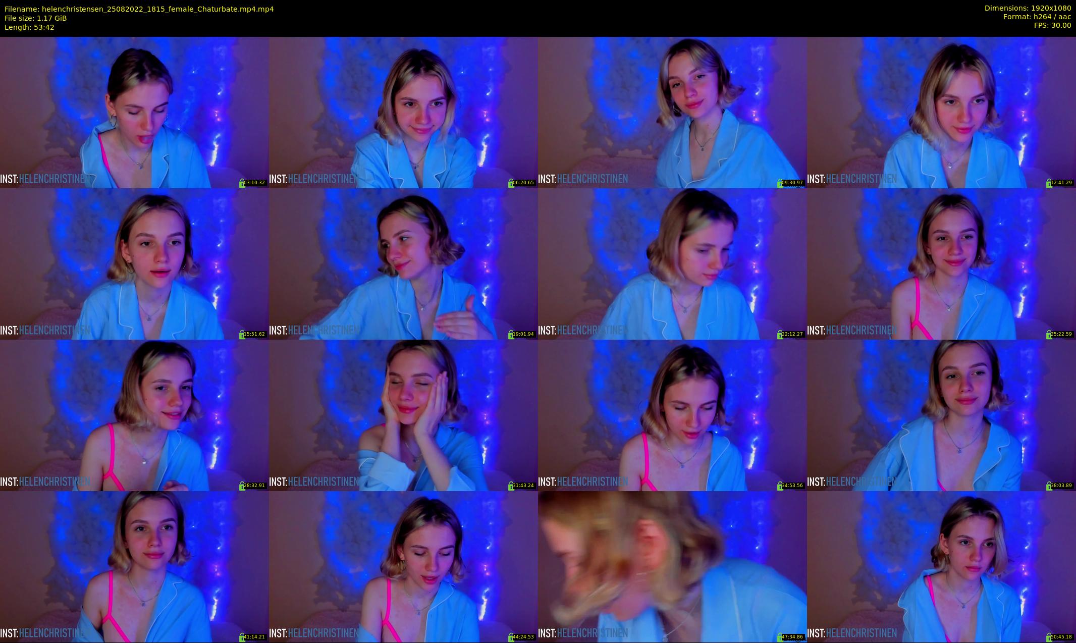 helenchristensen — 54 minute Chaturbate female cam show recording, 1080p, Aug 25, 2022
