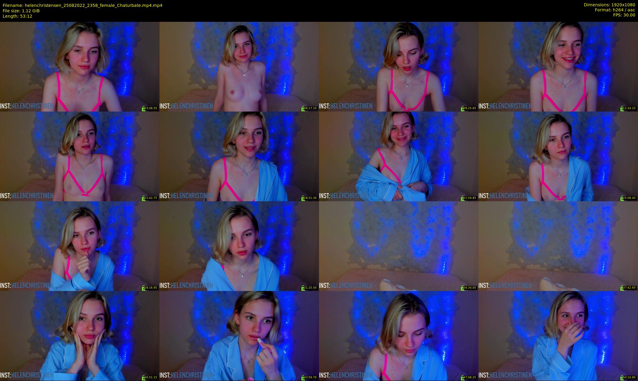 helenchristensen — 54 minute Chaturbate female cam show recording, 1080p, Aug 25, 2022