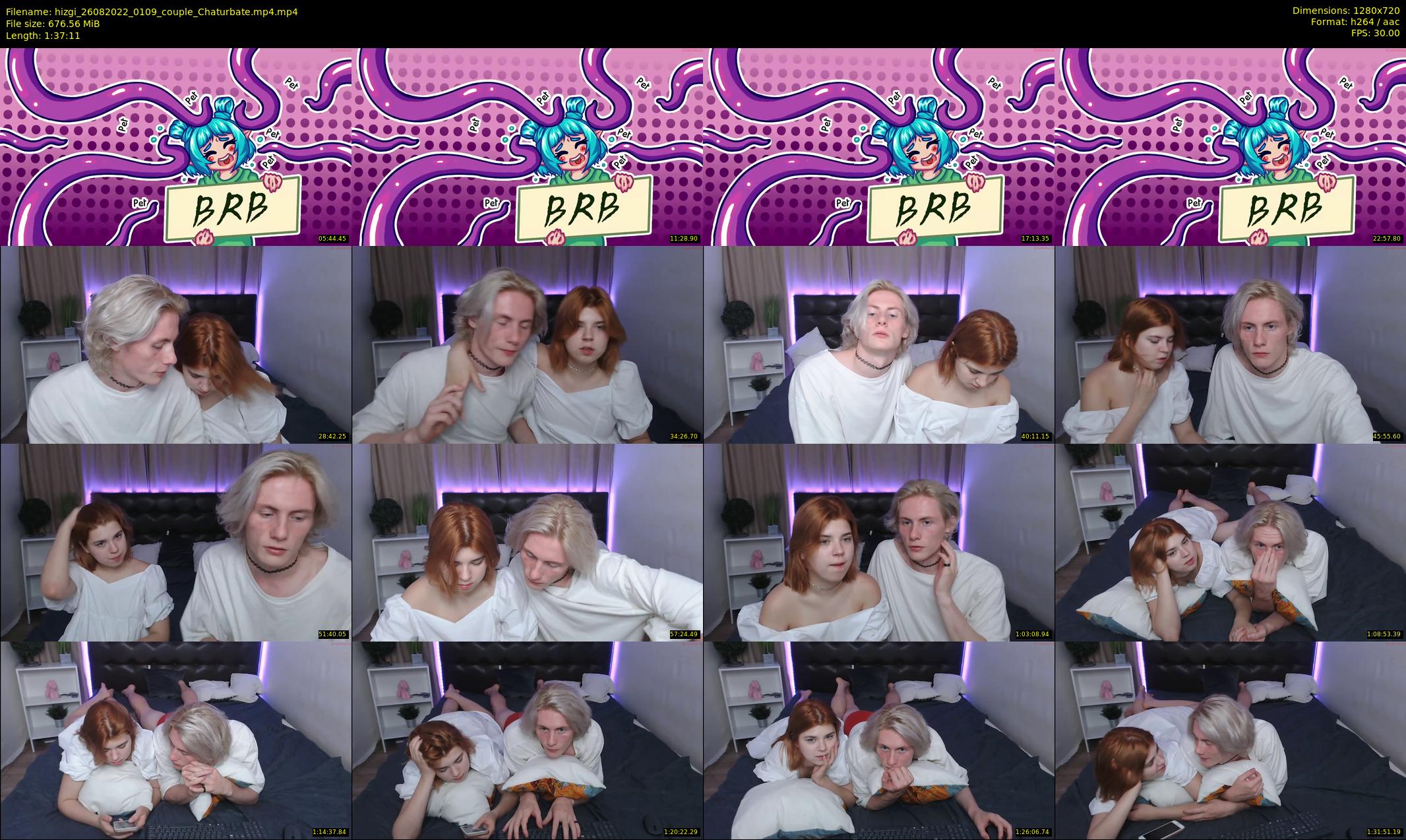 hizgi — 98 minute Chaturbate couple cam show recording, 720p, Aug 26, 2022