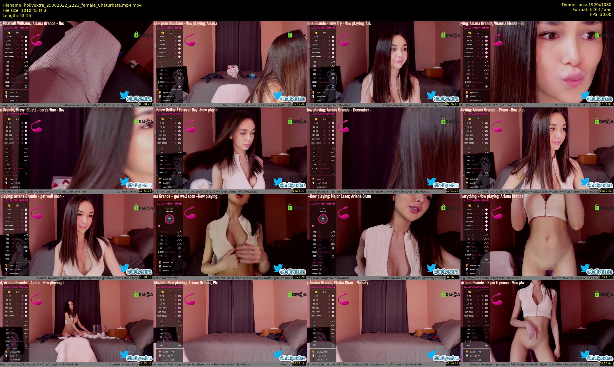 hollyextra — 54 minute Chaturbate female cam show recording, 1080p, Aug 25, 2022