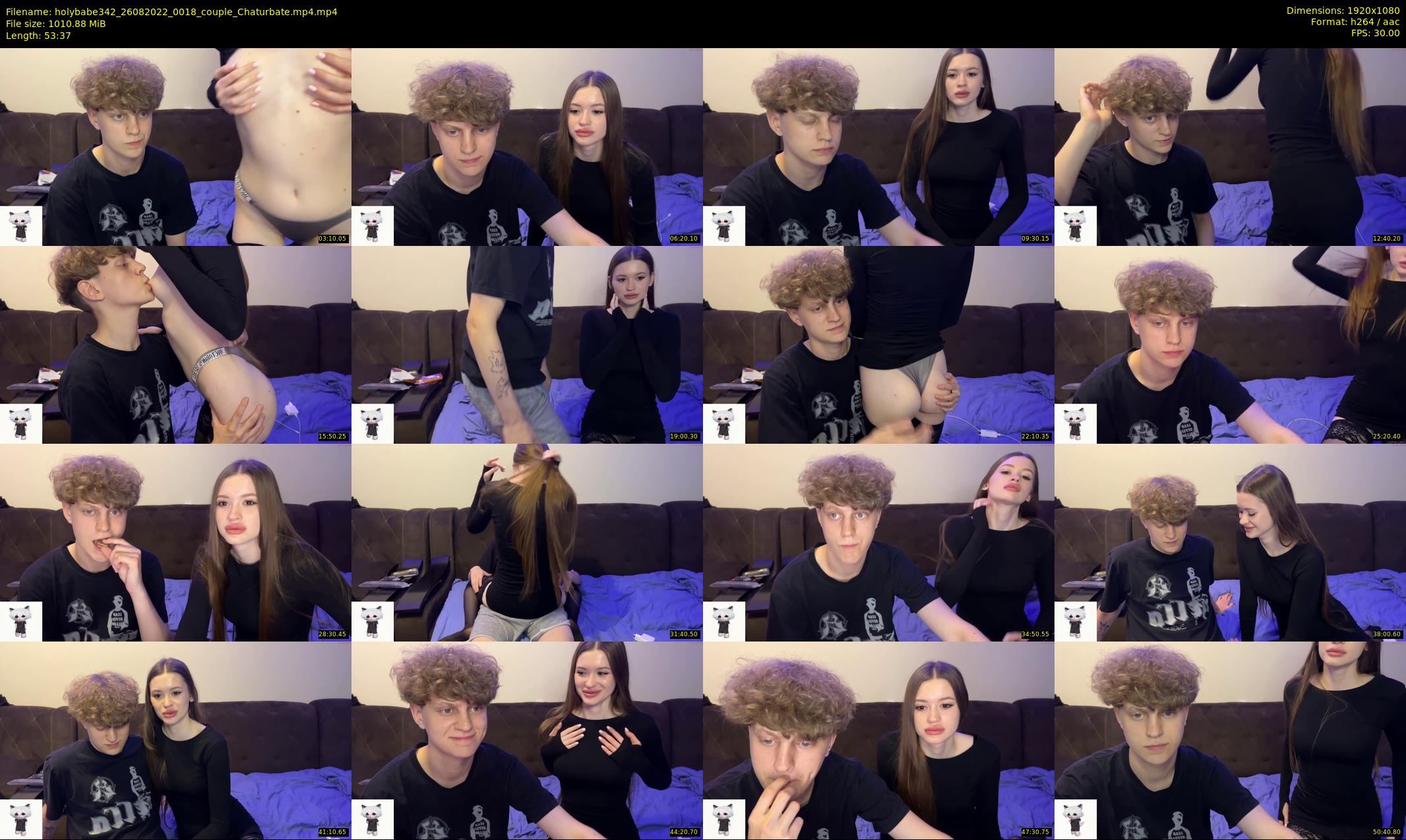 holybabe342 — 54 minute Chaturbate couple cam show recording, 1080p, Aug 26, 2022