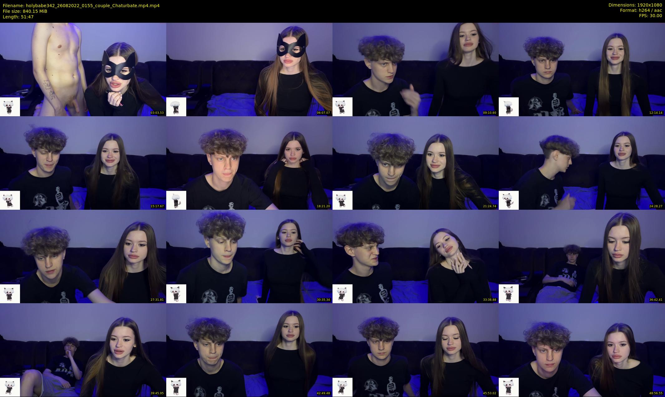 holybabe342 — 52 minute Chaturbate couple cam show recording, 1080p, Aug 26, 2022