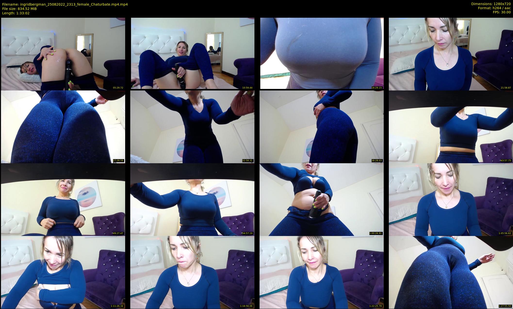 ingridbergman — 94 minute Chaturbate female cam show recording, 720p, Aug 25, 2022