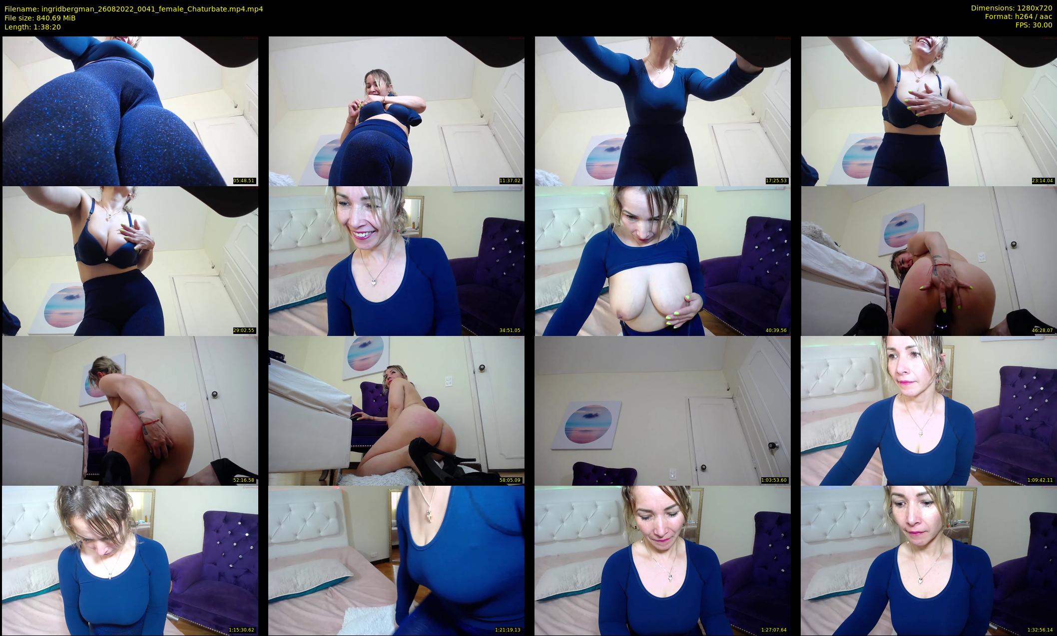 ingridbergman — 99 minute Chaturbate female cam show recording, 720p, Aug 26, 2022